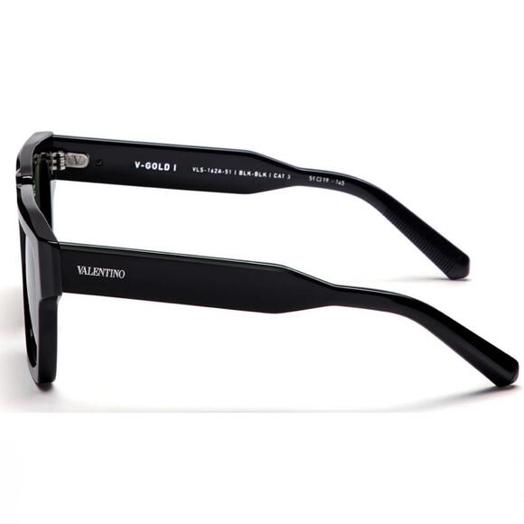 New! Valentino V GOLD I VLS 162A, Chic Black Sunglasses, Authentic main image 7